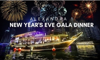 NYE Dinner on Alexandra Dhow with Fireworks Viewing - Dubai Marina Cruise.
