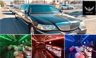 1 or 2-Hour Limousine Ride with Stretch Black Lincoln Limousine by Dubai Hummer Limo.