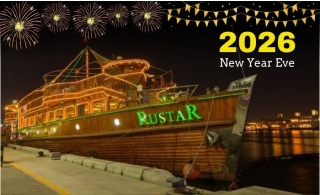 New Year Dubai Rustar Cruise With Fireworks Viewing & Entertainment